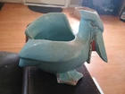 Nelson McCoy Blue Pelican Planter, Vintage 1930s