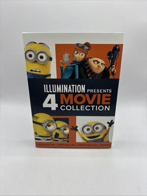 Illumination Despicable Me 4-Movie Minions DVD New Dolby Audio W/ Slip