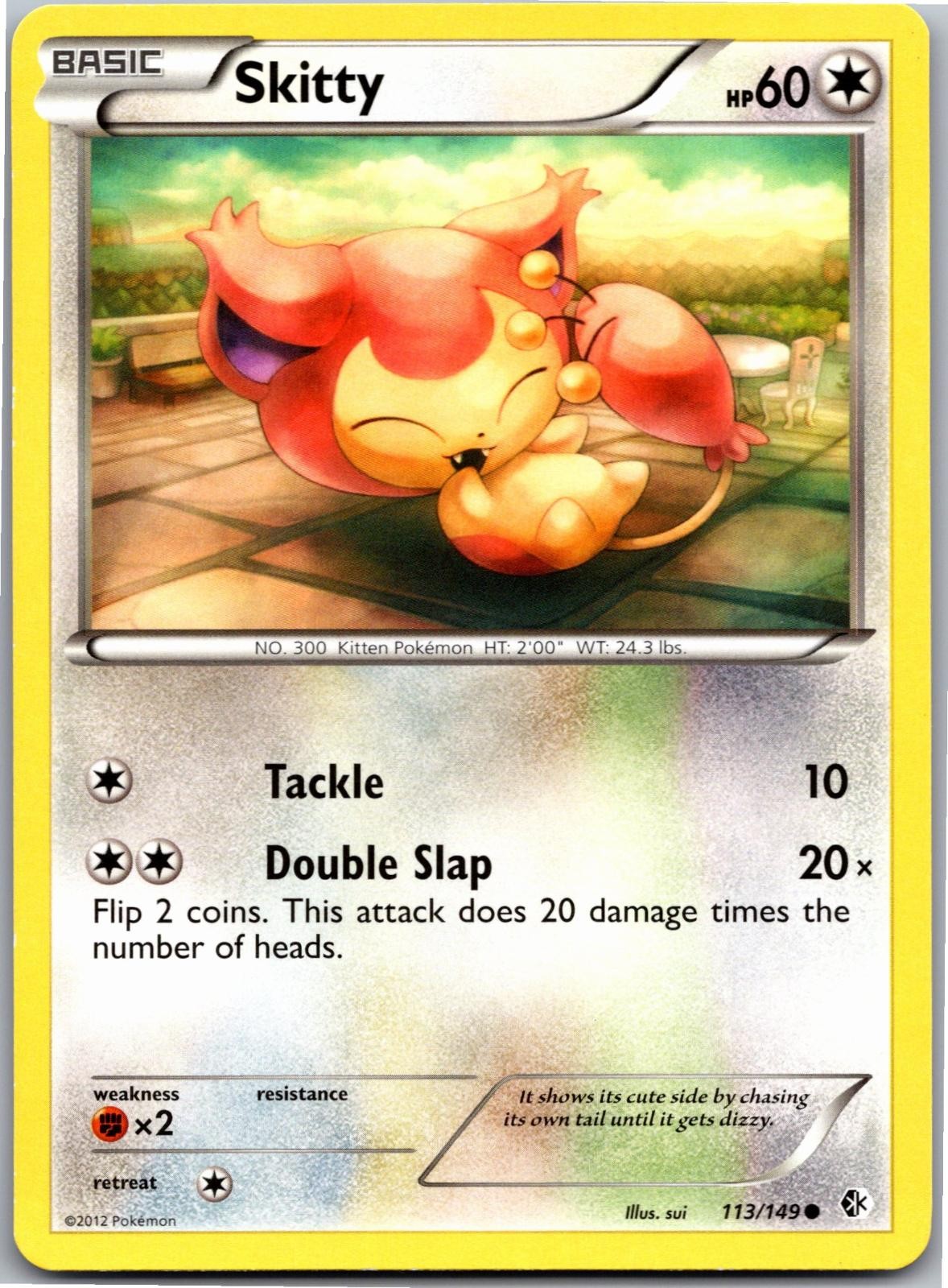 Skitty 113/149 Common Boundaries Crossed Pokemon Near Mint