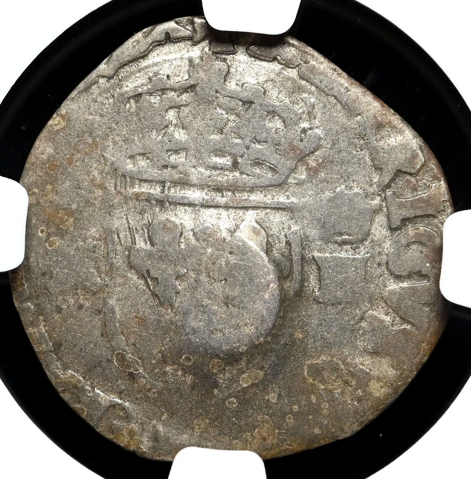 American Colonies. Billon 15 Deniers, Lis C/S, Edict of 1640, NGC Fine, C/S: AU - Image 2 of 4