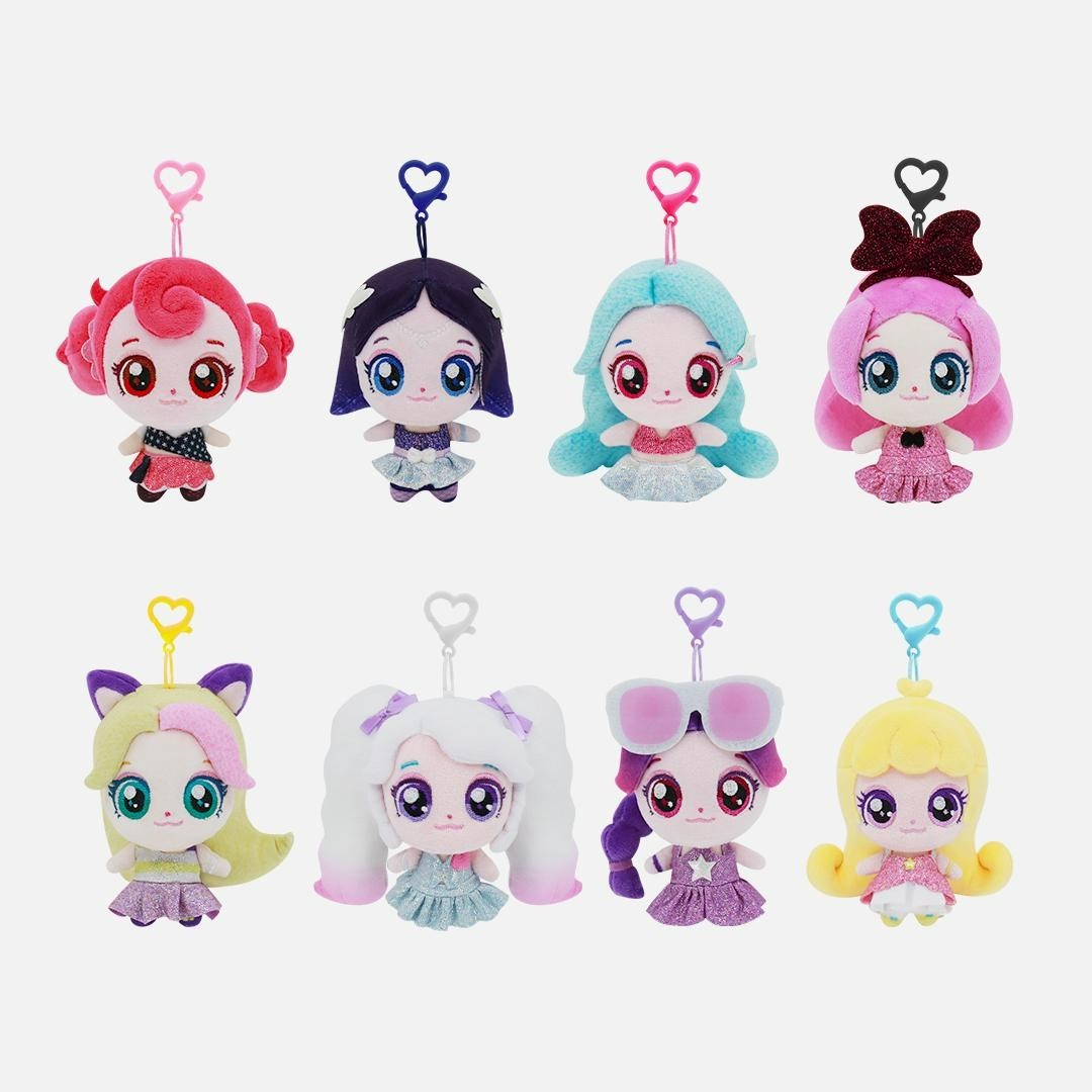 Catch Teenieping Hearts2Hearts Surprise Plush Doll Keyring Set