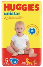 Huggies Unistar 5 11-25 KG. 14 Pieces Diapers