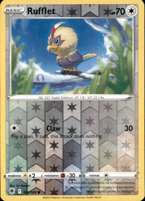 Rufflet Reverse Holo Common SWSH10: Astral Radiance 131/189 NM Eri Yamaki 2022