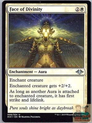 Face of Divinity 8 Uncommon Modern Horizons Magic: The Gathering Near Mint