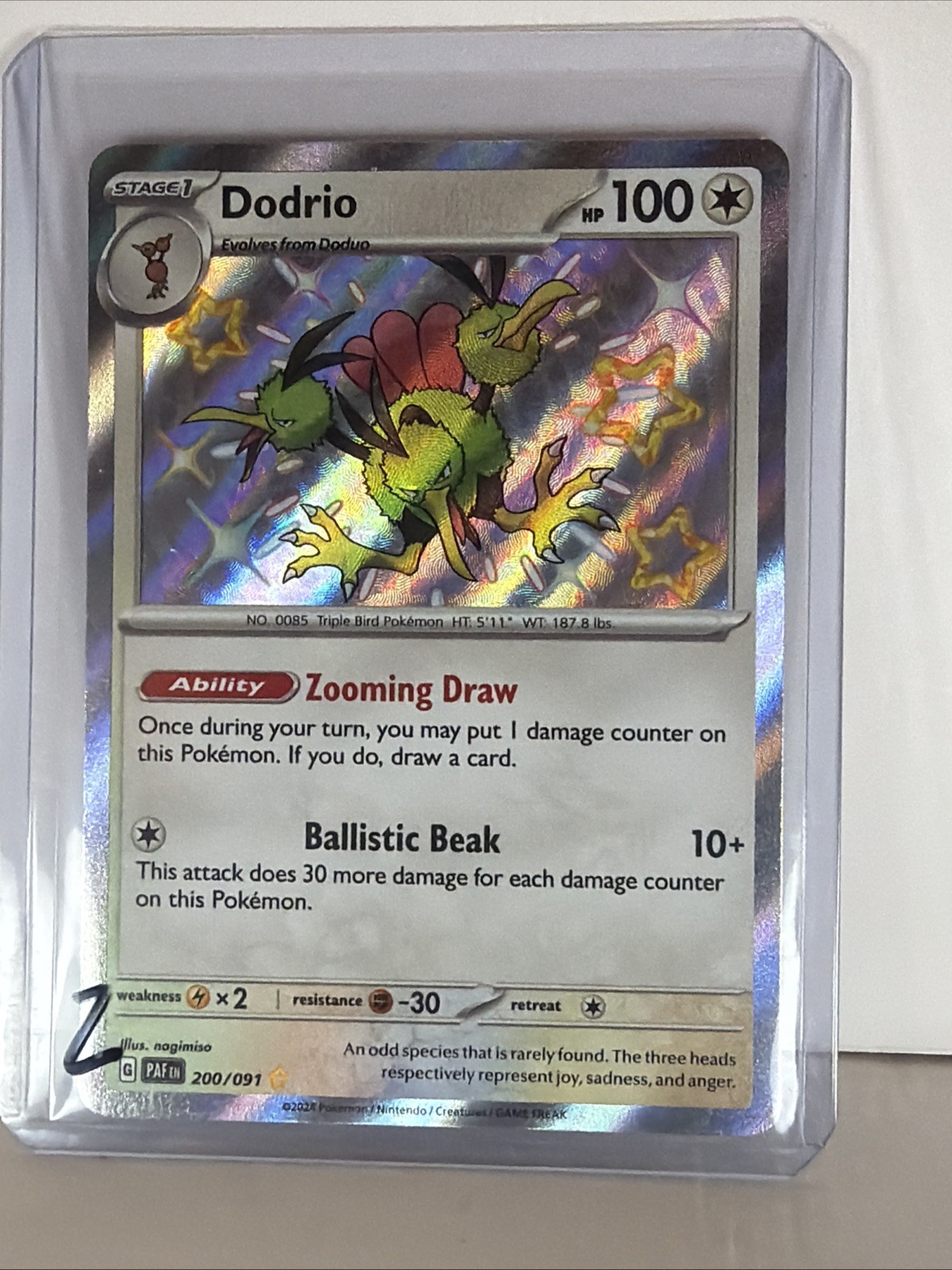 Dodrio 200/091 SV: Paldean Fates Holo