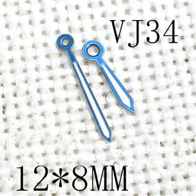Grüne Leuchtzeiger 12x8mm Blau Beschichtet für Hattori Epson TMI VJ34 Uhrwerk