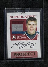 2007-08 ITG Superlative Prospect Game-Used Jersey Gold /10 Paul Stastny Auto 0m0