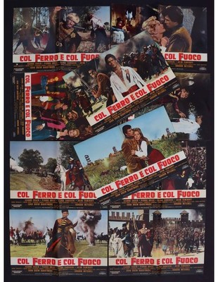 Fotobuste COL FERRO UND COL FUOCO Jeanne Crain Pierre Brice Drew Barrymore F70