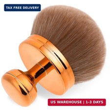 Self Tanning Brush Extra Large Body Makeup Brush, Soft Wide Round Head, Gold