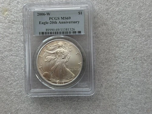 2006-W PCGS MS69 20th Anniversary American Silver Eagle $1