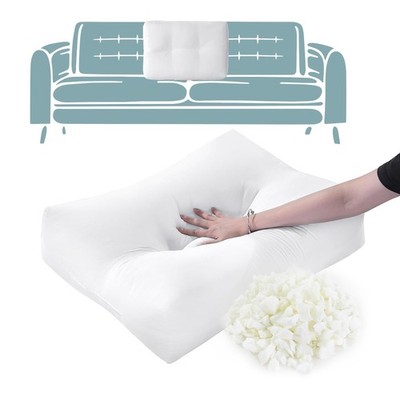 HOMBYS Shredded Foam Sofa Back Cushions, Supportive Back Cushion Replacement ...