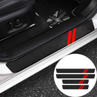 4pcs For Dodge Journey Accessories Red Car Door Sill Plate Step Threshold Covers