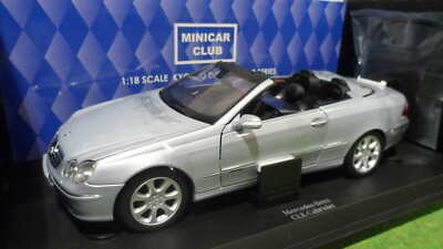Mercedes CLK Cabriolet Miniature Anson 1/18 - Bordeaux (occasion, Collection)