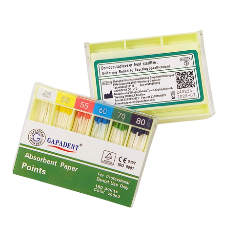 200 Pcs Dental Absorbent Paper Points Endodontic Gutta Percha Sterile #15-#40 - Picture 36 of 44