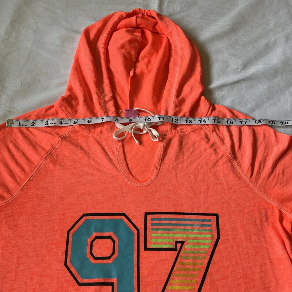 Sudadera con capucha Hard Candy naranja neón playa para mujer talla L (11-13) Foto 3 de 4