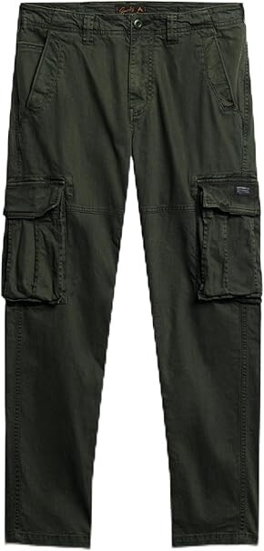 Superdry Mens Core Cargo Pants  Surplus Goods Olive Green Trousers Pants