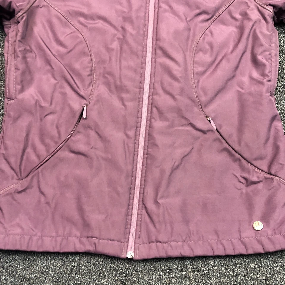 Burton сноуборда куртка женщин средний молнии фиолетовый с капюшоном снег зима с подкладкой - Изображение 2 из 4