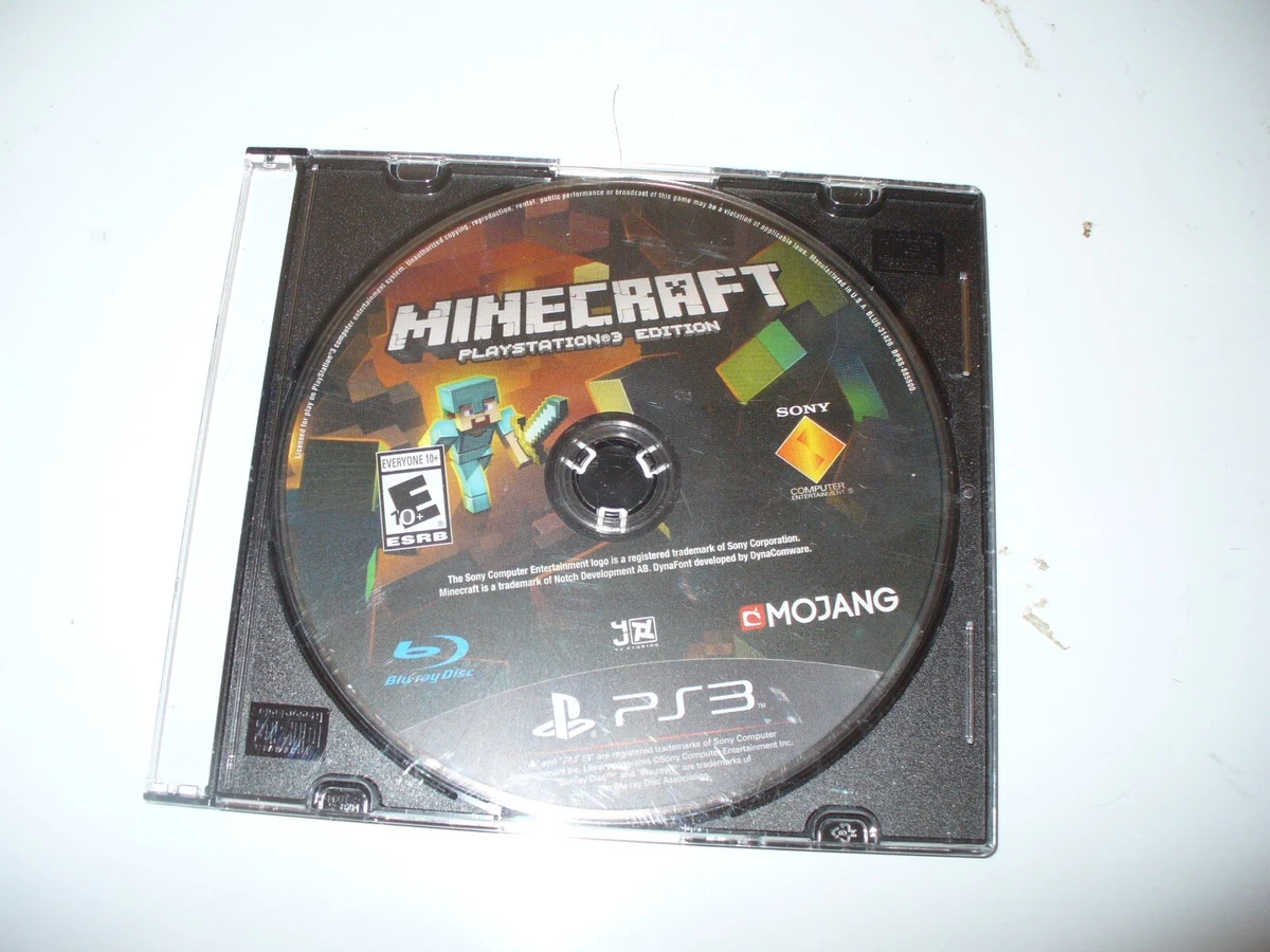 PS3 Minecraft Playstation 3 Edition Video Game Disc by Mojang