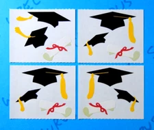 Graduation Hats & Diploma Mrs. Grossmans Mod Mini Lot Of 4