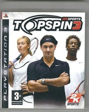 FRANCE - Top Spin 3 Playstation 3 Video Game - MARIA SHARAPOVA - GAEL MONFILS