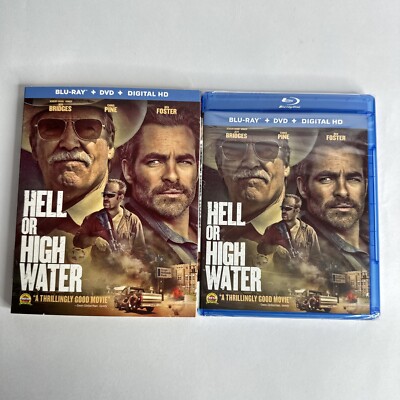 Hell Or High Water (Blu-Ray/DVD, 2016) Jeff Bridges - New Sealed With Slipcover