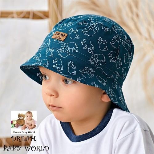 Cotton summer baby boys bonnet sun HAT 