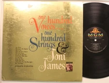 Joni James Lp 100 One Hundred Voices, One Hundred Strings On Mgm - Vg++ / Vg To