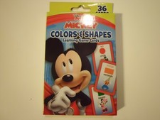 Disney Mickey Mouse Colors Shapes Learning 36 Game Cards Teach Basic Skills Fun