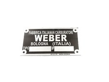 Data Plate Fits To Typenschild Weber Vergaser Fiat Lancia Ferrari Maserati Opel Data Plate Fits To Typenschild Weber Vergaser Fiat Lancia Ferrari Maserati Opel