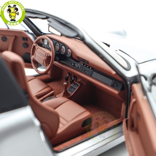 1/18 Norev 187342 Porsche 911 964 Carrera 4 Targa 1990 Silver Diecast Model Car - Picture 16 of 20
