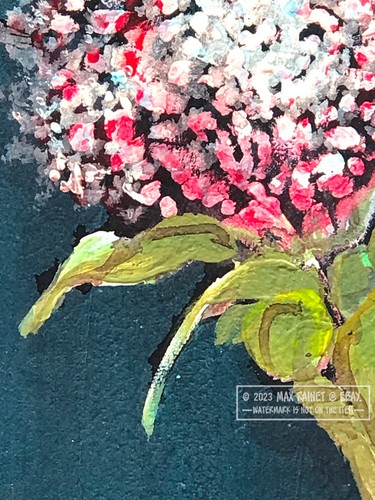 Variegated Carnation 2022 C Peterson * Original Oil Painting * Colorful Flower - Picture 3 of 24