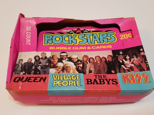 1979 "Rock Stars" Donruss Empty Display Box KISS Gene Paul Ace QUEEN (#97) - Picture 24 of 24