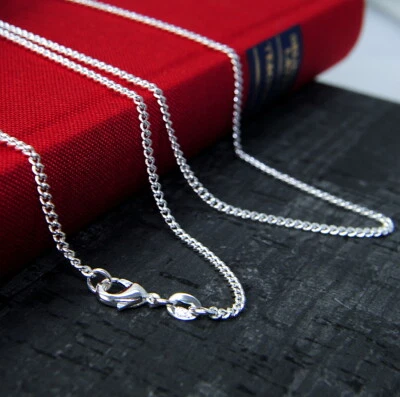 Charismatische Damen,Herren solide Sterling Silber 925 Panzerkette, 50,...65 - Bild 1 von 3