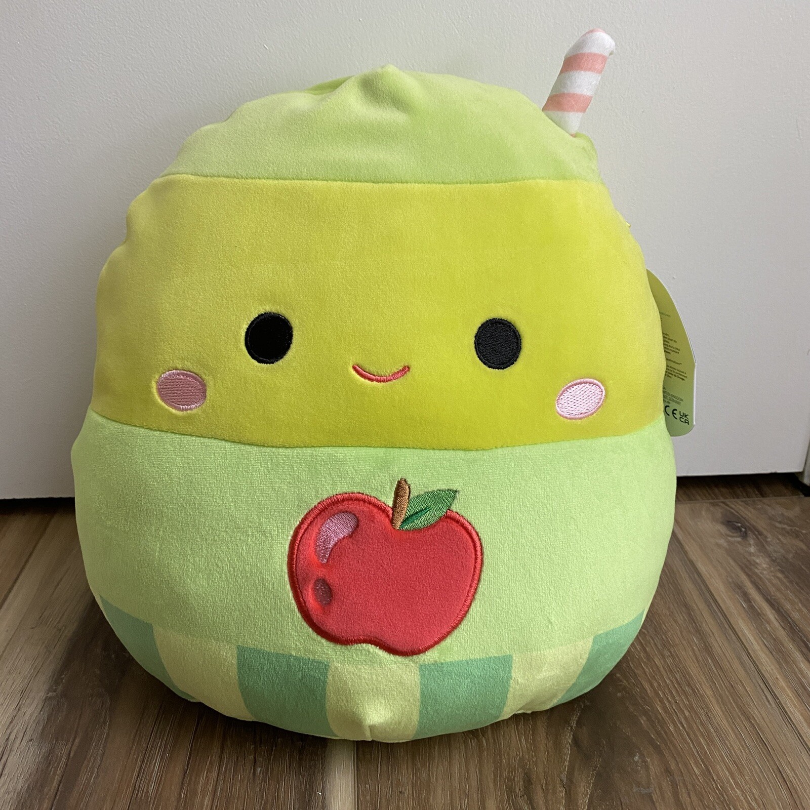 Squishmallows Jean The Apple Juice Box 10&rdquo; Plush Toy Pillo