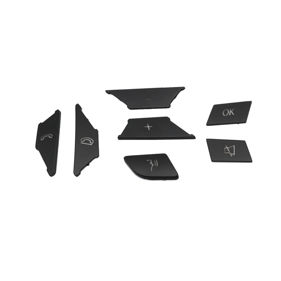 For Mercedes Benz E300 E350 E400 2012-2016 Black Steering Wheel Button Trim - Image 3 of 4