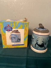 1993 Anheuser Busch Budweiser Manatee Stein Marine Conservation Series Sea World