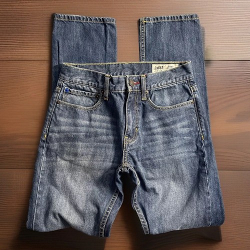 CCS Men’s Jeans 28x32 (28x31) Blue Skinny Skateboard Dark Wash Selvedge Denim - Picture 3 of 17