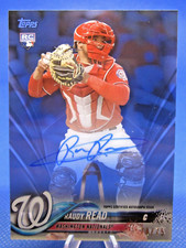 2018 TOPPS CLEARLY AUTHENTIC CAA-RR RAUDY READ AUTO WASH NATIONALS RC BLACK /75