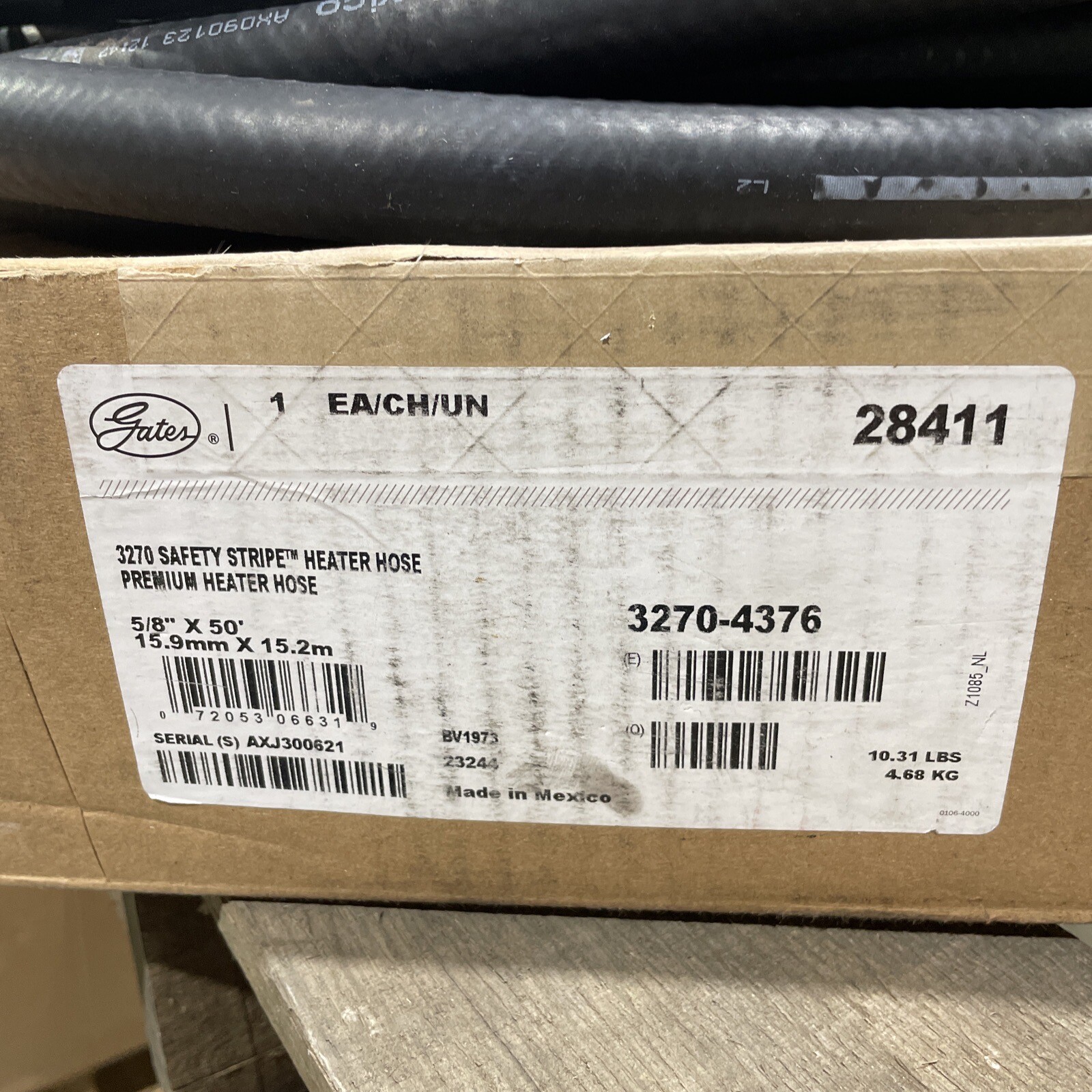 Gates 28411 3270 Safety Stripe Premium Heater Hose. 5/8”x50’. R2 eBay