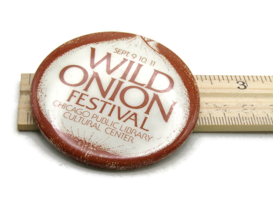 Wild Onion Festival Pin Chicago Public Library Cultural Center eBay