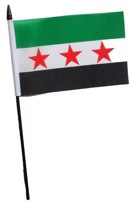 Kleine Handflagge Syrische Nationale Koalition (6 Zoll x 4 Zoll)