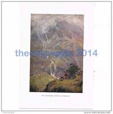SHEPERD, YEWDALE, CONISTON, CUMBRIA, ENGLAND, BOOK ILLUSTRATION, 1925