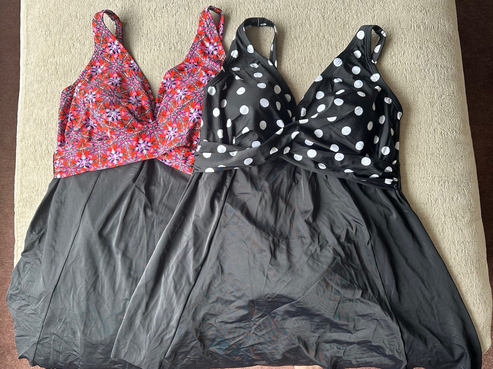 All In One Swimming Swim Dress Ladies Size 20 X 2 Asda Excellent