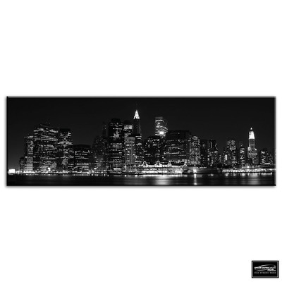New York NYC Skyline City BOX GERAHMTE LEINWAND KUNST Bild HDR 280 g/m²