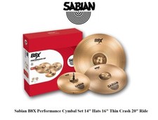 SABIAN B8X 45003X Performance Set PIATTI BATTERIA KIT  HI-HAT14 CRASH 16 RIDE 20