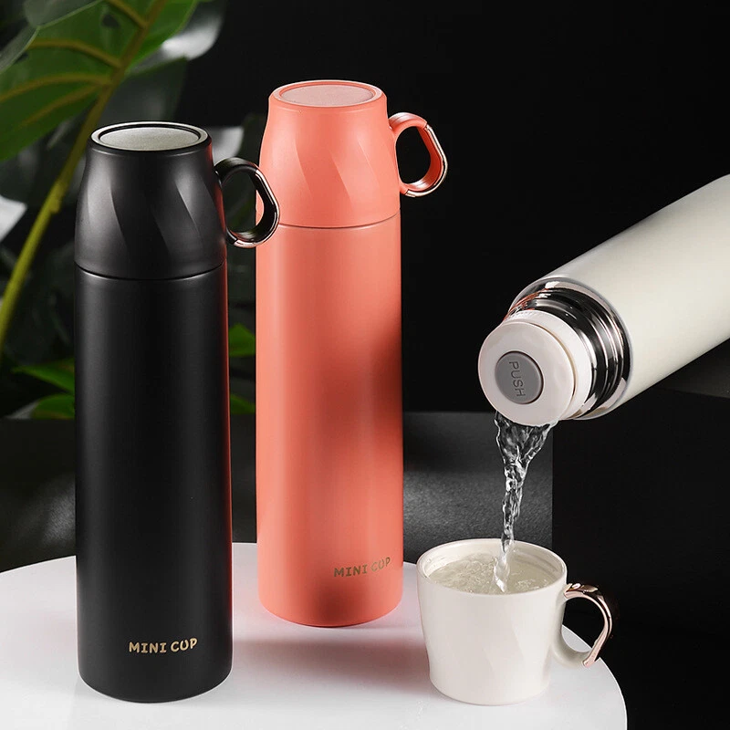 Thermos Insulated Water Bottle Vacuum Flask Cup with Handle cup