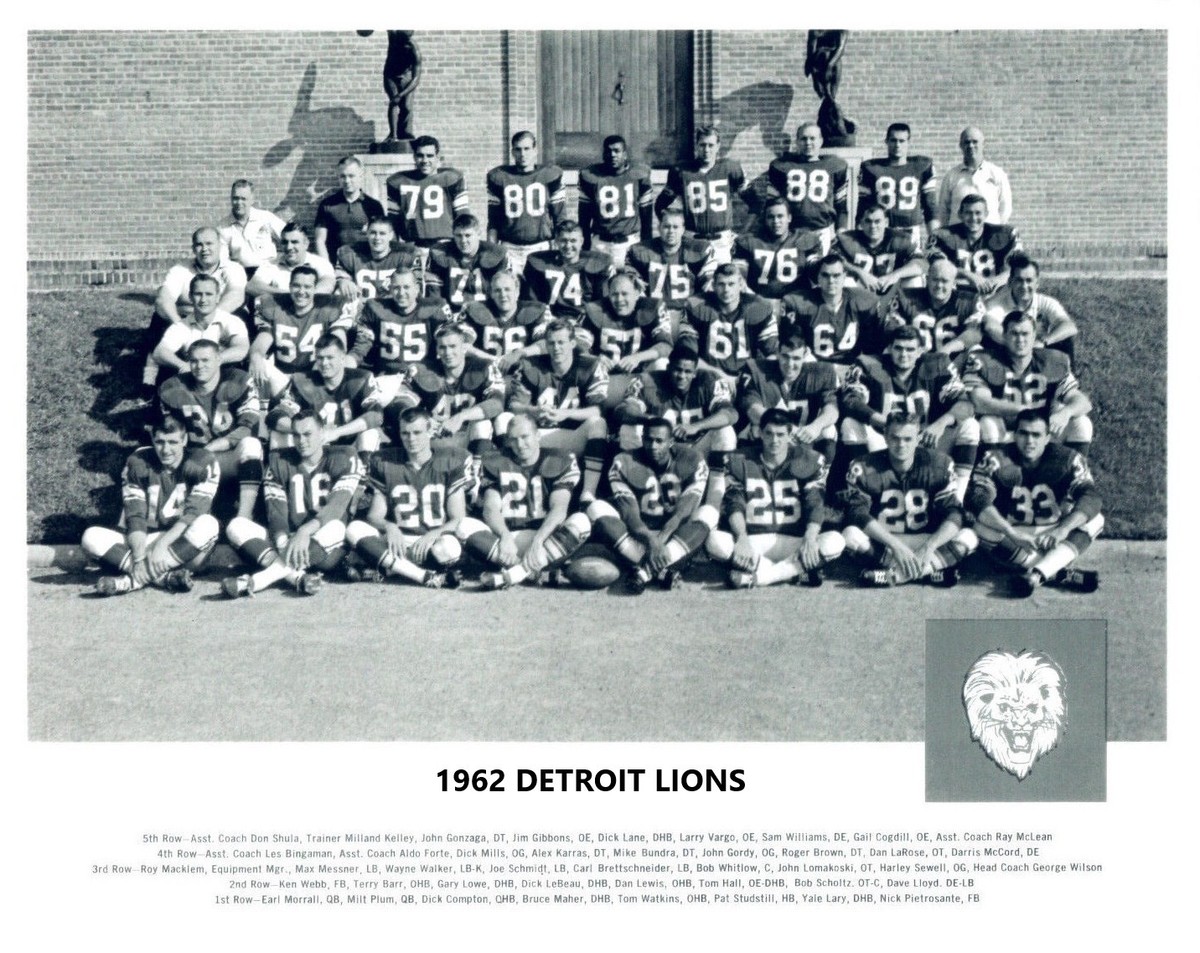 1962 DETROIT LIONS 8X10 TEAM PHOTO FOOTBALL NFL PICTURE | eBay