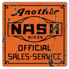 Vintage Style Metal Sign Another Nash Gas Station 12 x12 .
