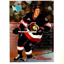 Daniel Alfredsson 1995-96 Fleer Metal Rookie Card #169 NHL HOF Ottawa Senators. rookie card picture