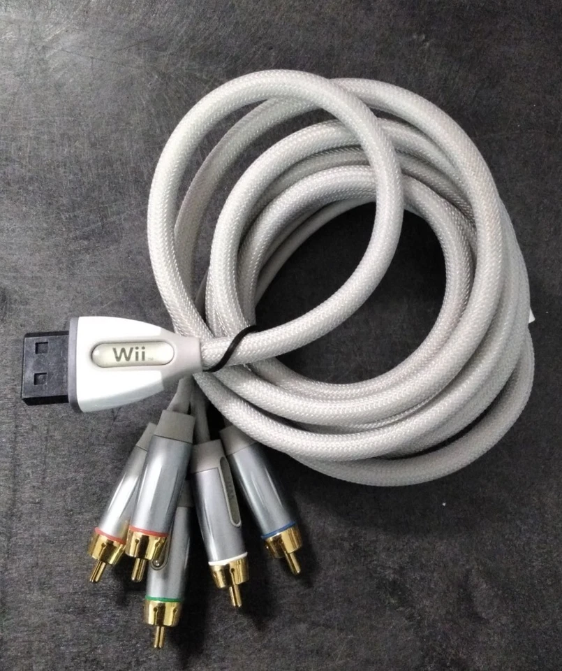 Rocketfish Gaming Component Video/Stereo Audio Cable Cord For Wii U 6ft Gray - Image 2 of 2